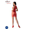Passion - Bs097 Bodystocking Rouge Taille Unique